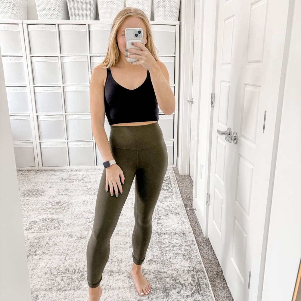 Lululemon Align Pant II Leggings Dark Olive - Picture 4 of 11
